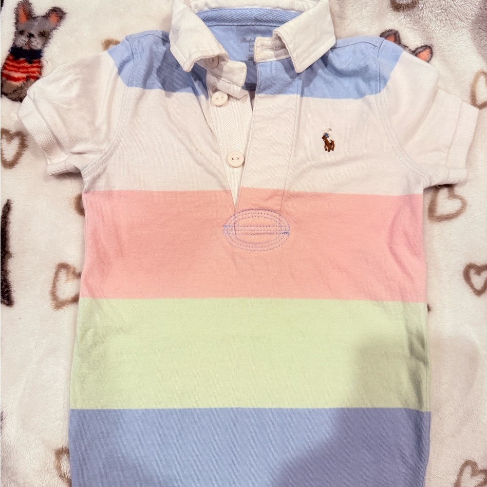 Polo by Ralph Lauren Kids Pastel Striped Polo Shirt
